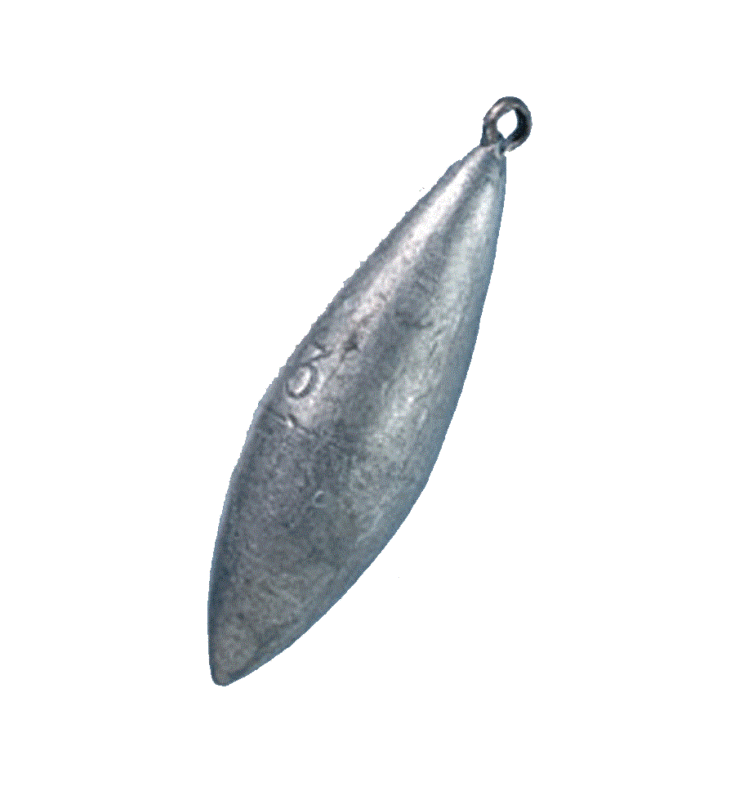 Plomb Pêche Bolentino Quadrifaccettato con anello inox Fonderia Roma