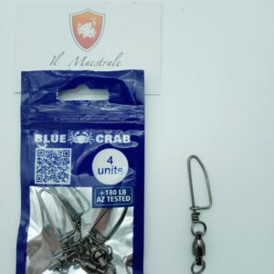 BLUE CRAB BALL BEARING SWIVEL SNAP