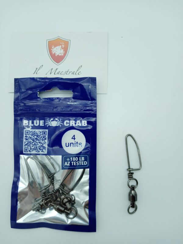 BLUE CRAB BALL BEARING SWIVEL SNAP