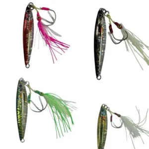 BLUE CRAB  JIG WITH BELLY GLOW AND DOUBLE ASSIST HOOK